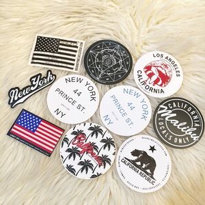 Bundle of (10) Brandy Melville Assorted Stickers